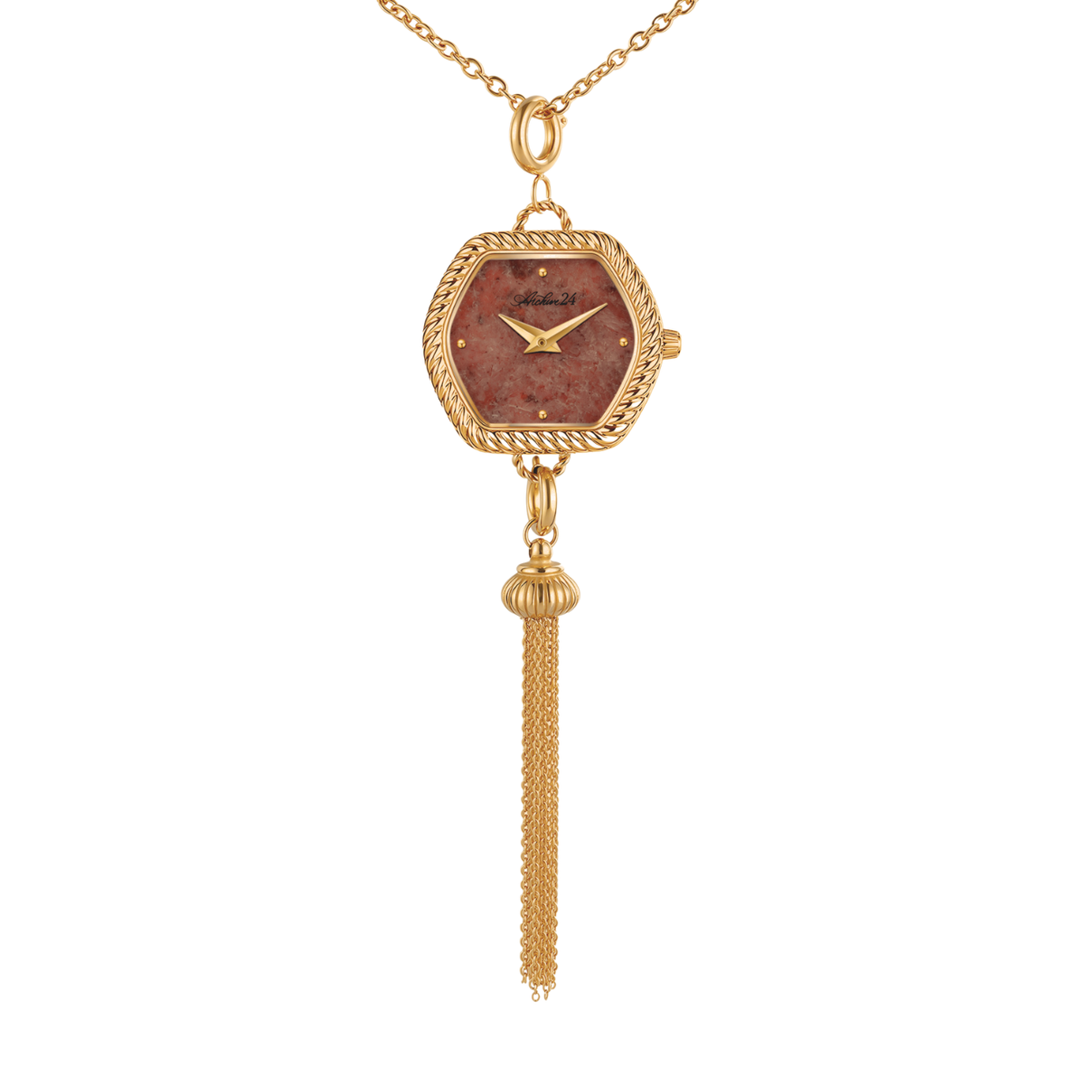 Pendant in Rose Jasper