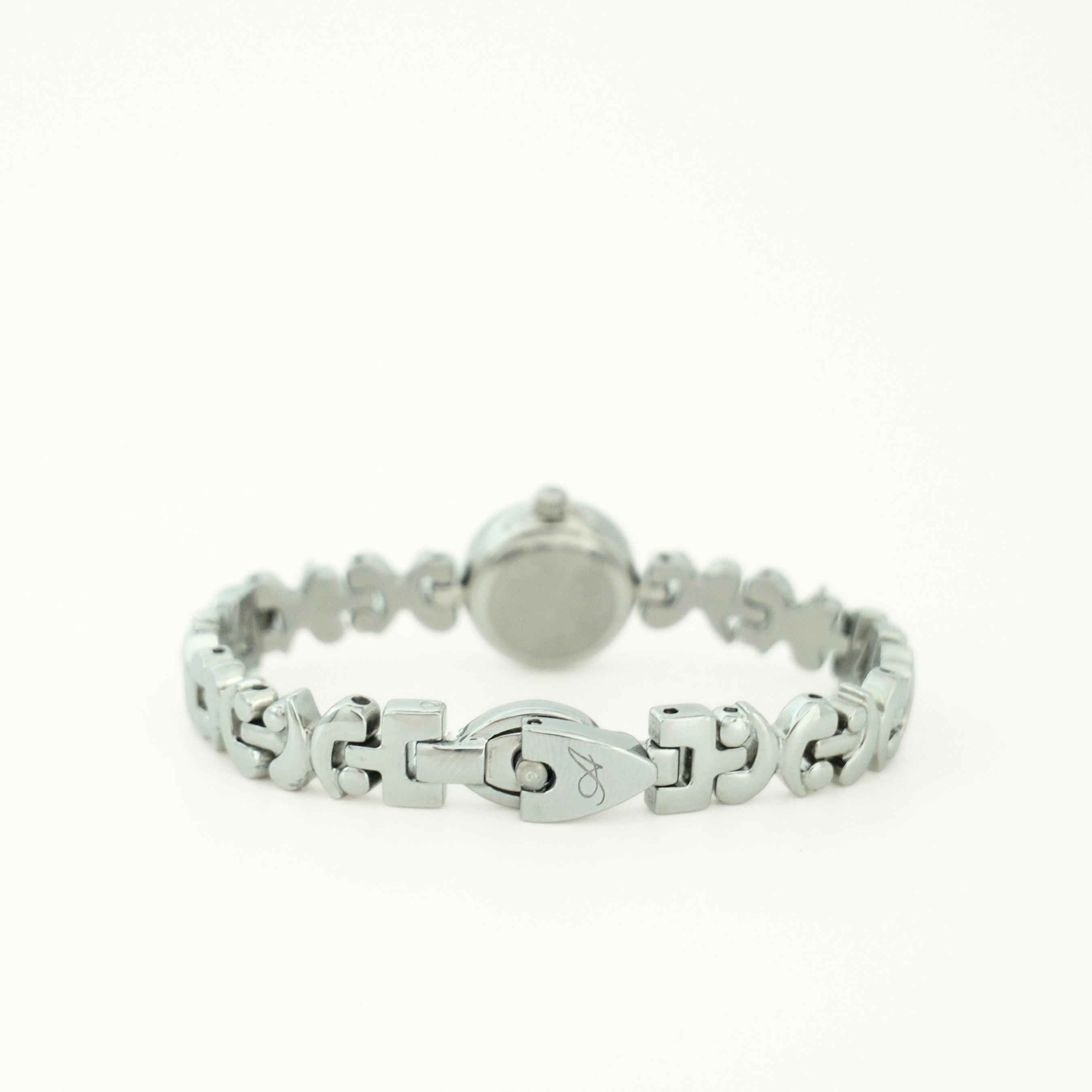 Back view of Archive24's XXIV jewelry watch in silver